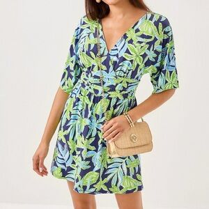 NWOT Parigi Skort Romper in Sapphire Pool- Tropical Tango!